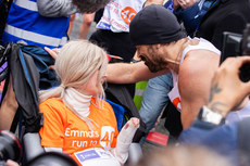 Colin Farrell and Emma Fogarty after the race 27/10/2024