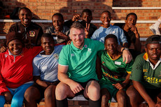 Peter O’Mahony with members of the team 3/7/2024