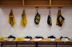 A view of the Zebre Parma changing room ahead of the game 25/10/2024