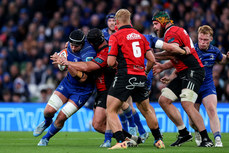 Caelan Doris is tackled by Juan Schoeman 26/10/2024