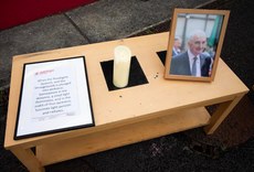 The late Tommie Gorman is remembered before the game 28/6/2024