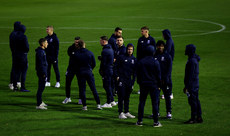 Waterford inspect the pitch before the game 18/10/2024