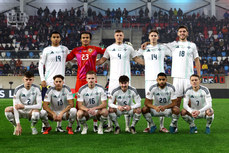 The Northern Ireland team ahead of the game 18/11/2024