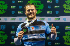 Iwan Stephens with the BKT player of the match award 26/10/2024