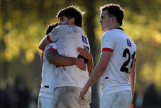 Kofi Barton Byfield, Cuan Doyle and Zach Quirke celebrate after the game 19/10/2024