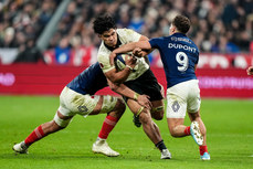 Wallace Sititi is tackled by Antoine Dupont 16/11/2024