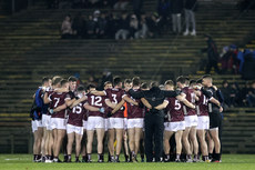 Galway huddle before the game 28/1/2023