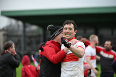 Ross O’Carroll celebrates at the end of the game 17/11/2024