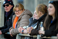 Fans watch on during the warm ups 19/10/2024