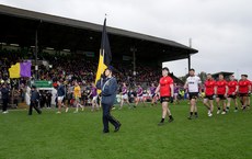 Both teams during the pre match parade 20/10/2024 