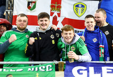 Northern Ireland fans ahead of the game 18/11/2024