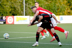 Sean Graham in action with Robbie Weir 19/10/2024