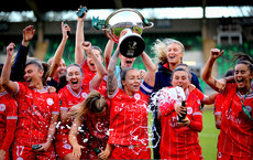 Shelbourne celebrate winning The FAI Cup 20/10/2024 