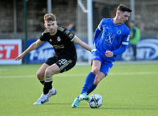Thomas Maguire in action with Daniel Larmour 10/2/2024