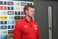 Dwayne Peel speaks to the media before the game 18/10/2024