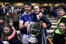 Jay Burke and Noel Doherty celebrate with the trophy 27/10/2024