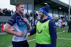 Sean O’Brien speaks with Oisin Dowling after the game 16/11/2024