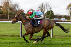 Miss Tempo, ridden by Mike O’Connor come homes to win 10/11/2024