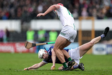 Ned Kirwan is tackled by Fionan Mackessy 27/10/2024