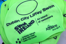 A view of a branded swim cap 7/9/2024
