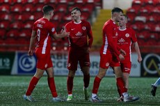 Sean Graham celebrates scoring a goal 19/11/2024