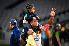 Allan Alaatatoa acknowledges the fans after the game 14/6/2024