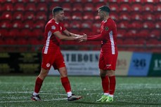 Sean Graham celebrates scoring a goal 19/11/2024