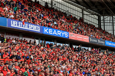A view of supporters in the stands at Thomond Park 15/6/2024