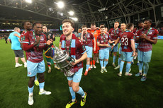 Darragh Markey celebrates with the cup 10/11/2024