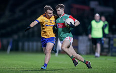 Conor McStay is challenged by Adam Battle 26/10/2024