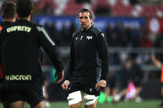 Justin Tipuric during the warm-up 18/10/2024