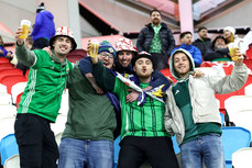 Northern Ireland fans ahead of the game 18/11/2024