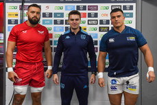 Josh Macleod, Danilo Fischetti and Morne Ferreira at the coin toss 25/10/2024