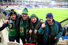 Northern Ireland fans ahead of the game 18/11/2024