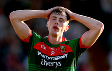 Diarmuid O’Connor reacts to a missed goal chance 30/6/2018
