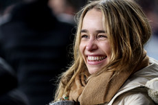 Emilia Clarke attends the game 16/11/2024