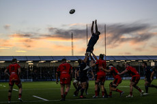 A view of a lineout during the game 19/10/2024