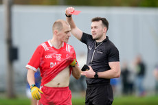 Paddy O`Rourke is red carded 10/11/2024