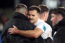 Jacob Stockdale celebrates winning 18/10/2024