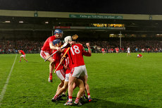 Doon players celebrate at the final whistle 27/10/2024