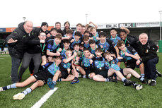 Summerhill College celebrates with the trophy after the game 15/3/2023