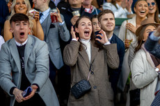 Racegoers celebrate 10/4/2023
