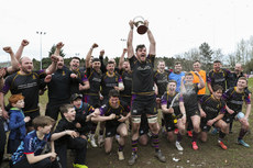 Eoghan Murphy lifts the Division 2C cup 1/4/2023
