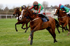 Darragh O'Keeffe onboard Wee Charlie on his way to winning 12/3/2023