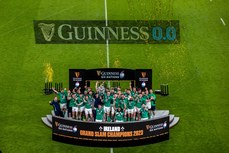 Ireland celebrate winning the Grand Slam 18/3/2023 