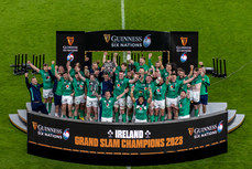 Ireland celebrate winning the Grand Slam 18/3/2023 