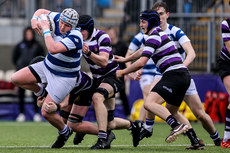 Matthew Wyse is tackled by Leo Zelman 13/3/2023