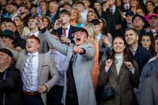 Racegoers celebrate 10/4/2023
