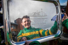 Paul Townend celebrates winning the Irish Grand National 10/4/2023 