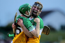 Cillian Byrne and Luke Murphy celebrate at the final whistle 17/5/2023 